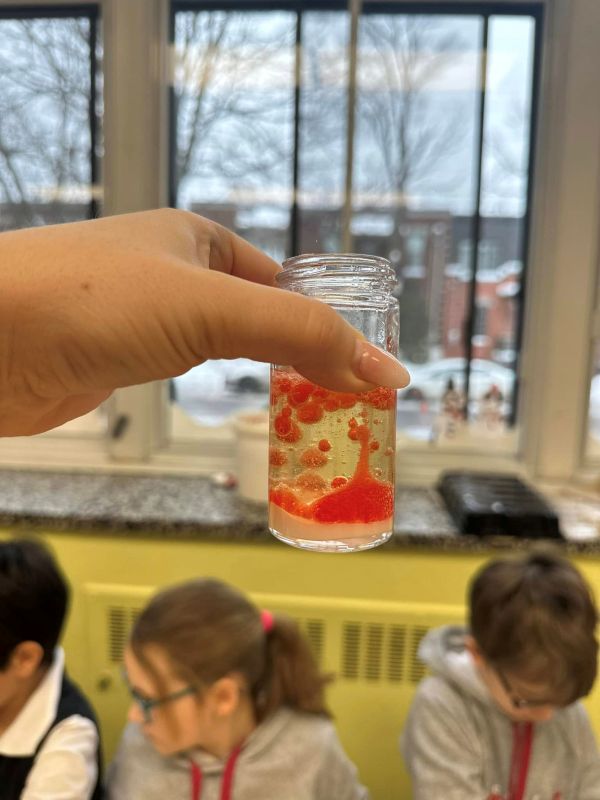 Activité de science à l'école Sainte-Anne