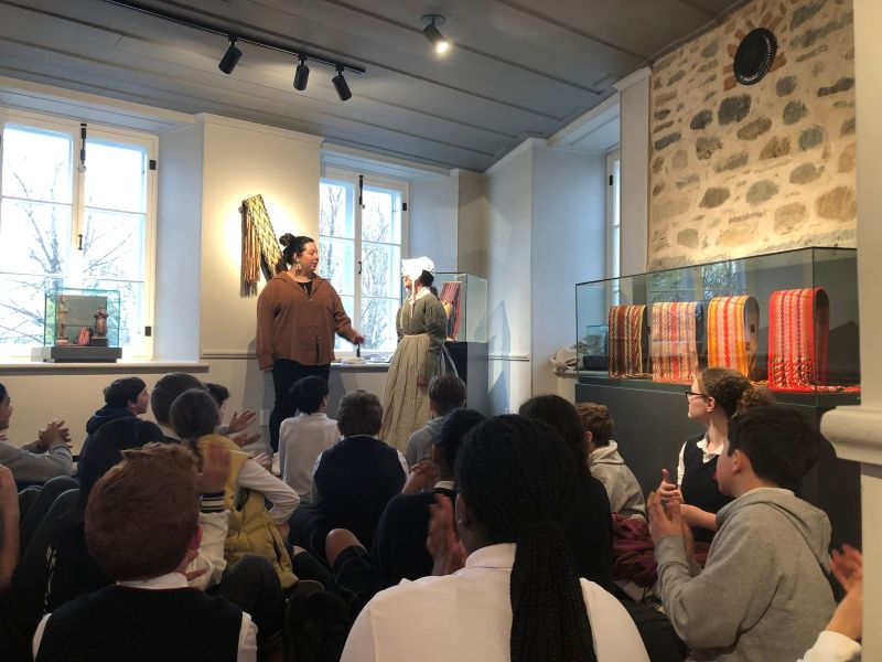 Élèves de l'école Sainte-Anne en visite à la Maison des Patriotes